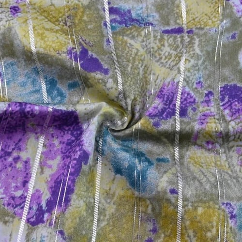 قطن زري نقشة هندسية فاخرة