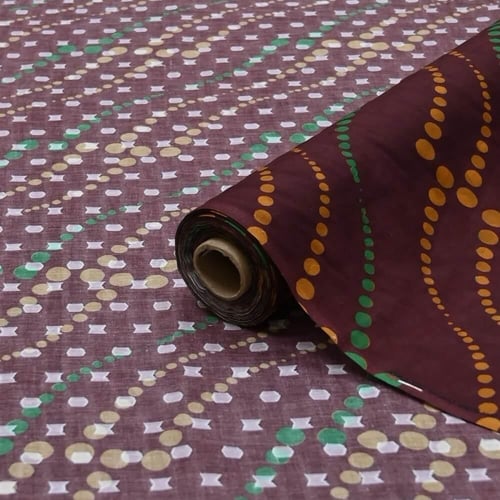 قماش بوال نقشة نقاط متموجة