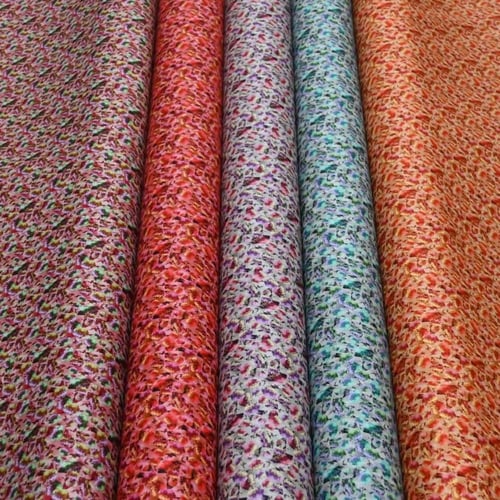 قطن العمودي 100% زهور مشجره