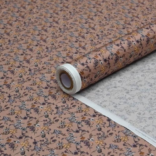 أقمشة قطن مشجرة زهرية بألوان زاهية