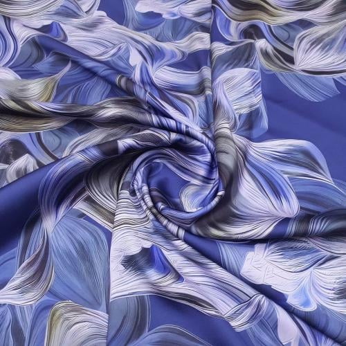 قماش حرير بنقشة تموّجات