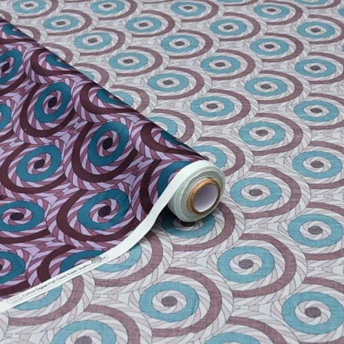 قطن العمودي بنقوش دائرية