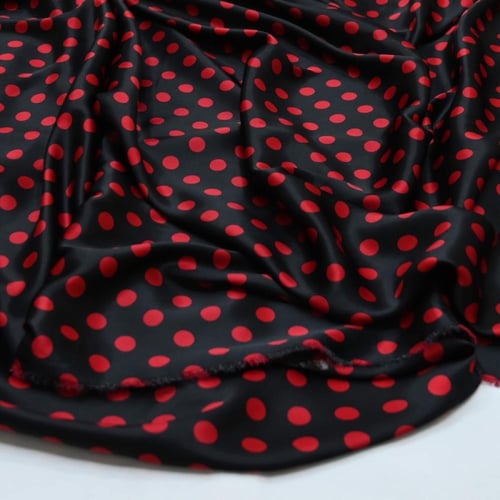 قماش حرير منقط وسط