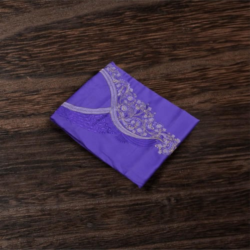 مخور قطني بنفسجي بتطريز ذهبي