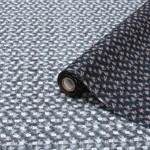 قماش أبوال نقشة كارو زهور صغيره