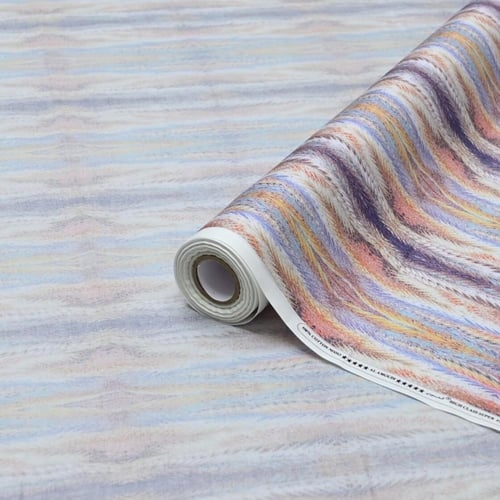 قطن العمودي رسمة تموجات ملونة ناعمة