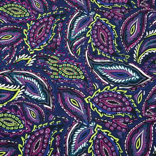 فسكوز بنقشة زهرية كبيرة