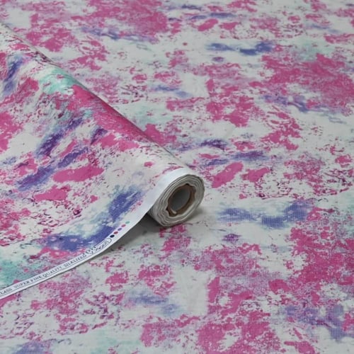 قماش ليبرتي قطني فاخر بنقشة فن تجريدي