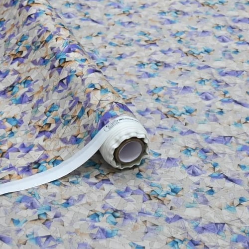 قماش قطن شربت بنقشة فسيفساء الربيع