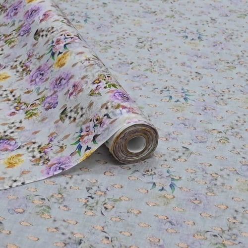 قماش بوال زري نقشة دوحة الورود