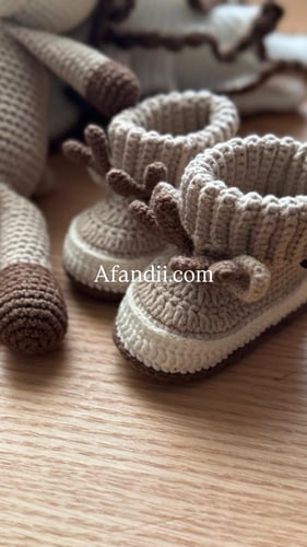 طقم 5 قطع على شكل غزال للمواليد