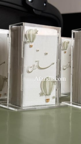 علبة منديل اكريلك حسب الطلب