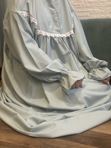 شرشف رداء الصلاة بناتي - بخنق سماوي - طول 150cm من...