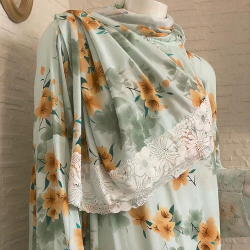 Prayer garment cover sheet - open wrap - green