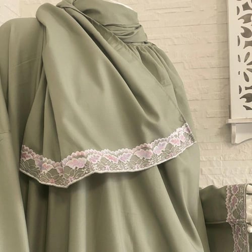 شرشف رداء الصلاة- لف مفتوح- أخضر٢