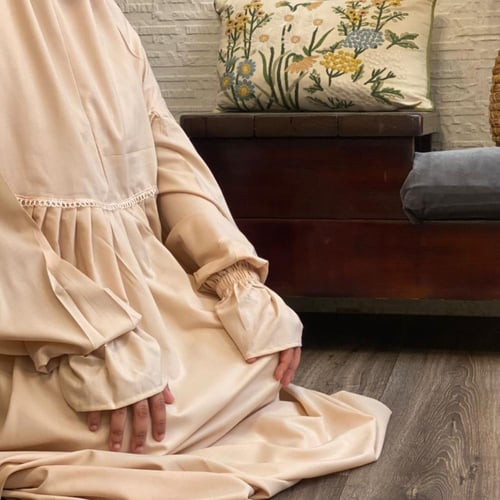 شرشف رداء الصلاة - بخنق بناتي- لحمي - طول 160cm من...