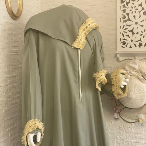 شرشف رداء الصلاة - سحاب - أخضر