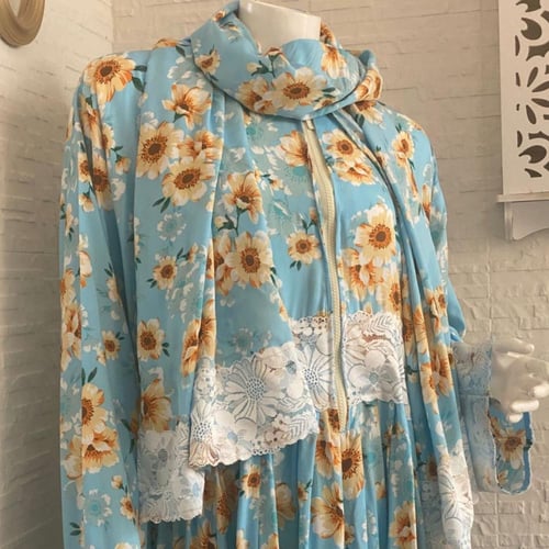 شرشف رداء الصلاة مورد - كرتة - سماوي