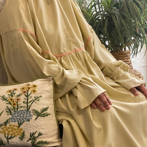 شرشف رداء الصلاة - بخنق بناتي - بيج- طول 160cm من...