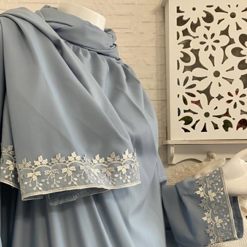 شرشف رداء الصلاة- لف مفتوح - سماوي