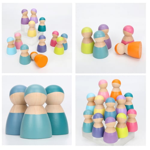 دمى خشبية باستيل