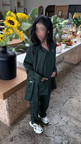 جاكيت طبي اخضر داكن (Dark green)