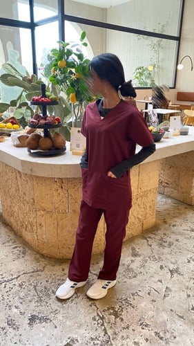 سكراب طبي #1ماروني (Burgundy )