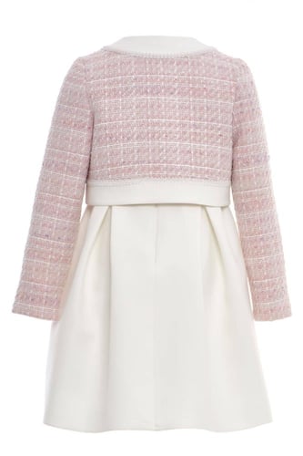 فستان مع جاكيت تويد من ٨ سنوات الى ١٥ سنه