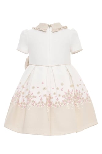 فستان جاكار مزين بالورد من ٣ ل ٧ سنوات