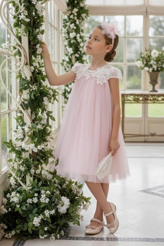 فستان تول بقصه امبريلا كت من ٣ الى ٧ سنوات