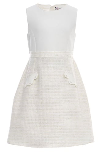 طقم فستان وجاكيت من التويد من ٨ سنوات الى ١٤ سنه ب...