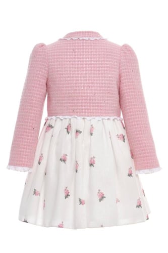 فستان مورد + جاكيت من ٣ ل ٧ سنوات