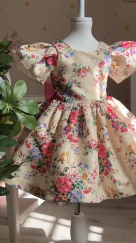 فستان مورد مع ربطه فوشي