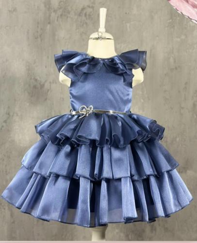 فستان مناسبات انيق باللون الكحلي