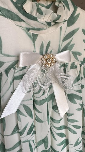 فستان شيفون خفيف من سنتين ل١٢ سنه