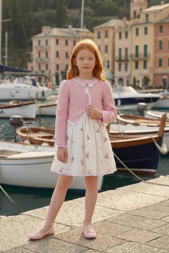 فستان مورد + جاكيت من ٣ ل ٧ سنوات