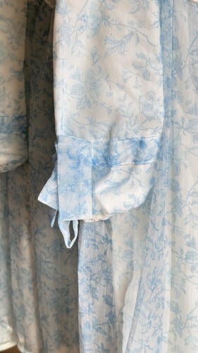 فستان سماوي للأعمار الكبيره من ٦ إلى ١٠ سنوات