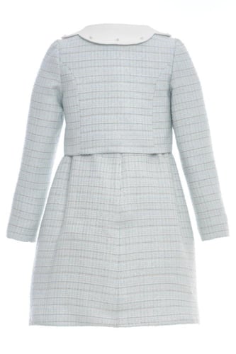 طقم فستان وجاكيت من التويد من ٨ سنوات الى ١٤ سنه ب...