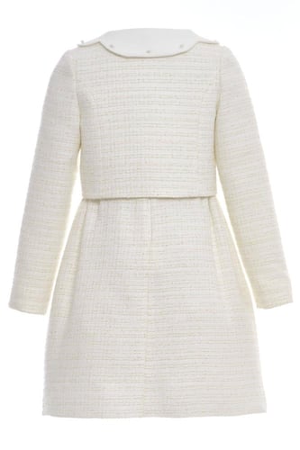 طقم فستان وجاكيت من التويد من ٨ سنوات الى ١٤ سنه ب...