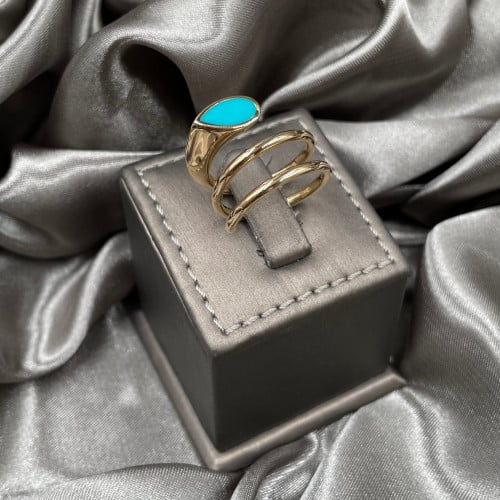 خاتم ذهب أصفر عيار 18