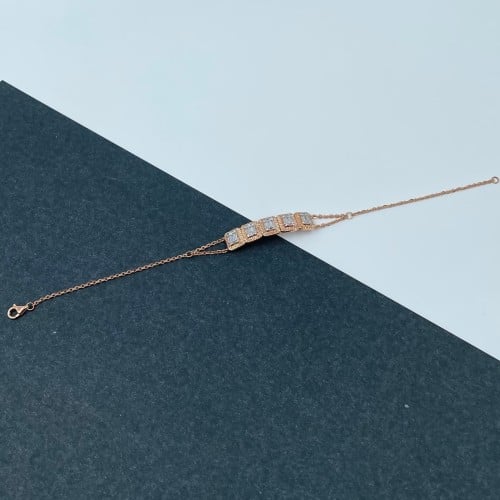 سوارة ذهب روز عيار 18