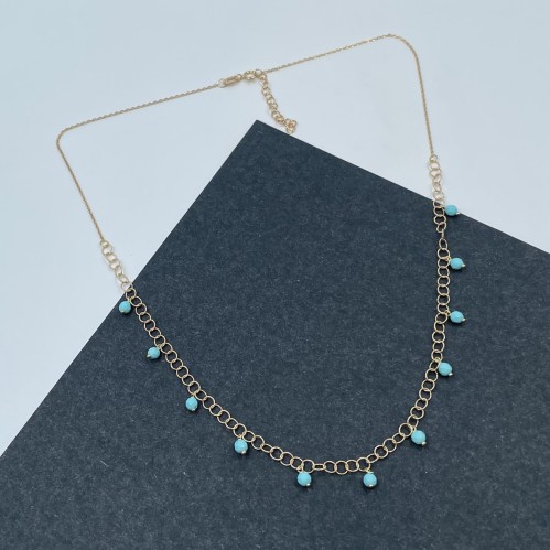 عقد ذهب أصفر عيار 18