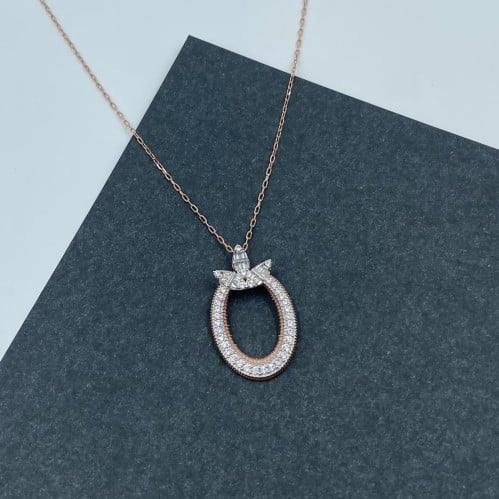 عقد ذهب روز عيار 18