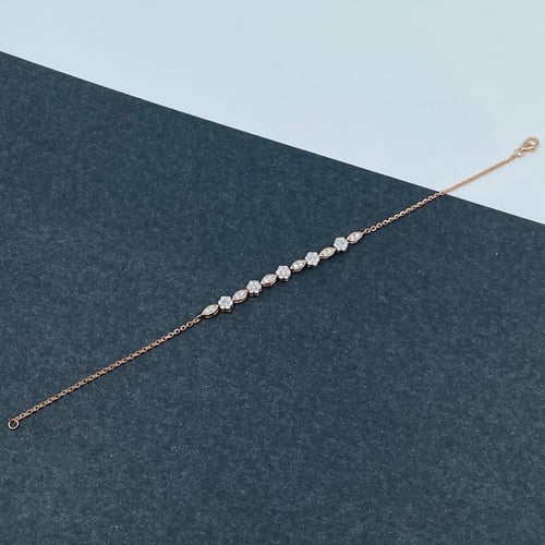 سوارة ذهب روز عيار 18