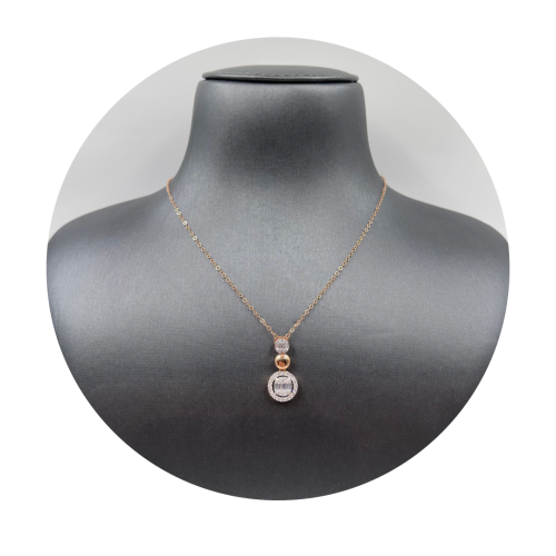 عقد ذهب روز عيار 18