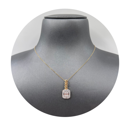 عقد ذهب أصفر عيار 18