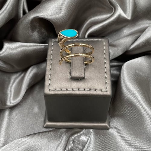 خاتم ذهب أصفر عيار 18