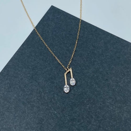 عقد ذهب أصفر عيار 18