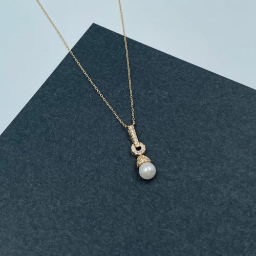 عقد ذهب أصفر عيار 18