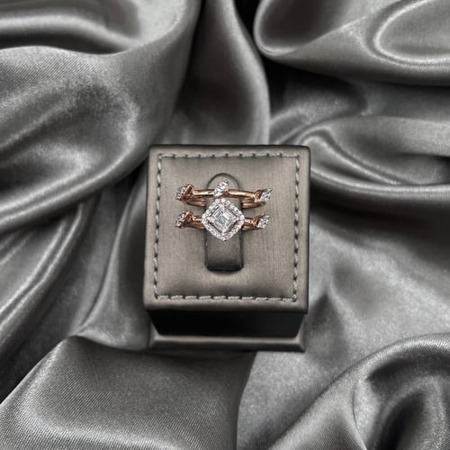 خاتم ذهب روز عيار 18